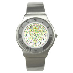 Confetti Celebration Party Colorful Stainless Steel Watch by Nexatart