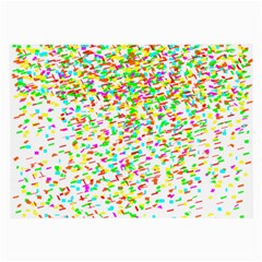 Confetti Celebration Party Colorful Large Glasses Cloth (2-side) by Nexatart