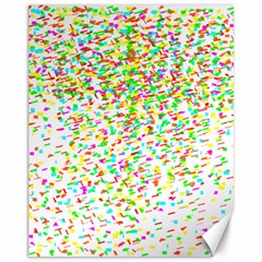 Confetti Celebration Party Colorful Canvas 11  X 14  