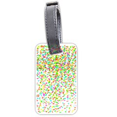 Confetti Celebration Party Colorful Luggage Tags (one Side)  by Nexatart