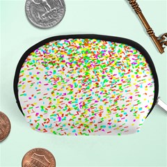 Confetti Celebration Party Colorful Accessory Pouches (medium)  by Nexatart