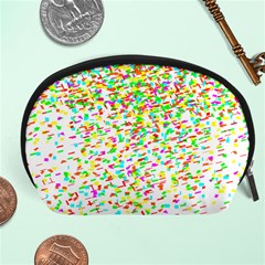 Confetti Celebration Party Colorful Accessory Pouches (large)  by Nexatart