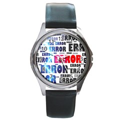 Error Crash Problem Failure Round Metal Watch