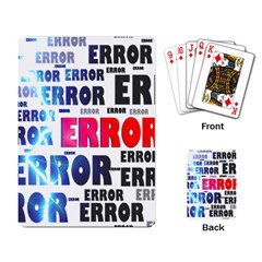 Error Crash Problem Failure Playing Card by Nexatart