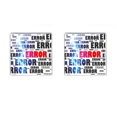 Error Crash Problem Failure Cufflinks (square)