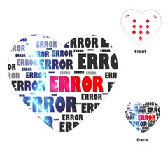 Error Crash Problem Failure Playing Cards (heart)  by Nexatart