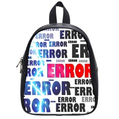 Error Crash Problem Failure School Bags (small)  by Nexatart