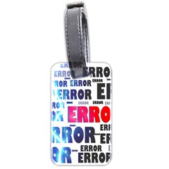 Error Crash Problem Failure Luggage Tags (two Sides) by Nexatart