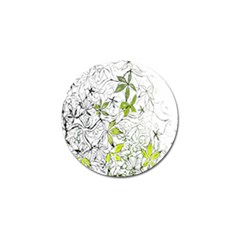 Floral Pattern Background Golf Ball Marker (10 Pack)