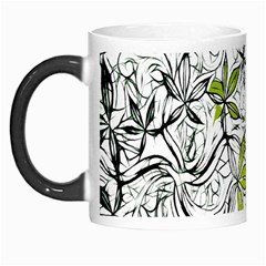 Floral Pattern Background Morph Mugs