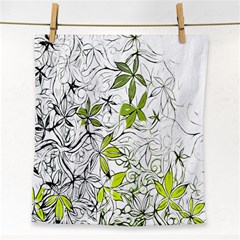 Floral Pattern Background Face Towel by Nexatart