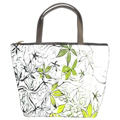 Floral Pattern Background Bucket Bags by Nexatart