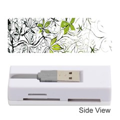 Floral Pattern Background Memory Card Reader (stick)  by Nexatart