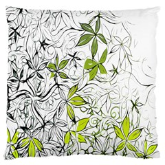 Floral Pattern Background Large Cushion Case (two Sides)