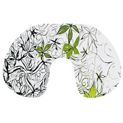 Floral Pattern Background Travel Neck Pillows by Nexatart