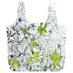 Floral Pattern Background Full Print Recycle Bags (l)  by Nexatart