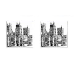 York Cathedral Vector Clipart Cufflinks (square) by Nexatart