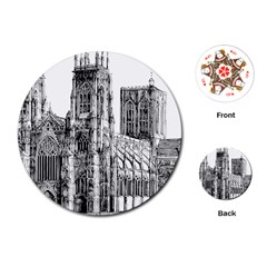 York Cathedral Vector Clipart Playing Cards (round)  by Nexatart