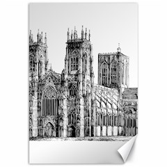 York Cathedral Vector Clipart Canvas 20  X 30  