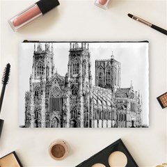 York Cathedral Vector Clipart Cosmetic Bag (large)  by Nexatart