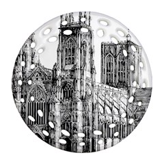 York Cathedral Vector Clipart Round Filigree Ornament (two Sides) by Nexatart