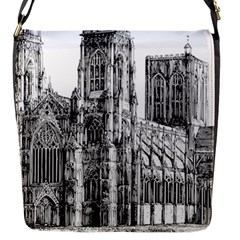 York Cathedral Vector Clipart Flap Messenger Bag (s) by Nexatart