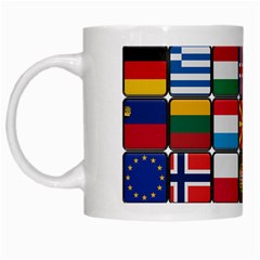 Europe Flag Star Button Blue White Mugs