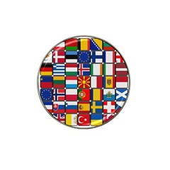 Europe Flag Star Button Blue Hat Clip Ball Marker (4 Pack) by Nexatart