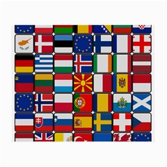 Europe Flag Star Button Blue Small Glasses Cloth by Nexatart