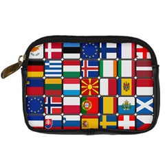 Europe Flag Star Button Blue Digital Camera Cases by Nexatart