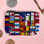 Europe Flag Star Button Blue Mini Coin Purses Front