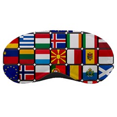 Europe Flag Star Button Blue Sleeping Masks by Nexatart