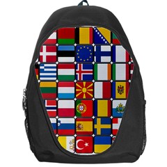 Europe Flag Star Button Blue Backpack Bag by Nexatart