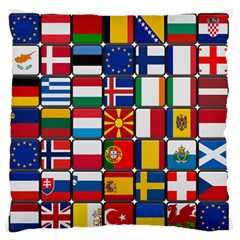 Europe Flag Star Button Blue Standard Flano Cushion Case (one Side) by Nexatart