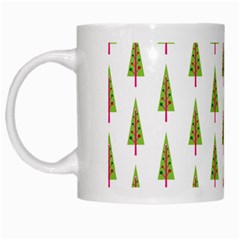 Christmas Tree White Mugs by Nexatart