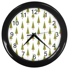 Christmas Tree Wall Clocks (black)