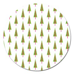 Christmas Tree Magnet 5  (round)