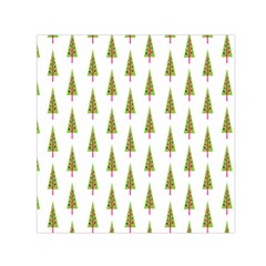 Christmas Tree Small Satin Scarf (square) by Nexatart