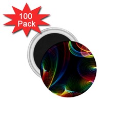 Abstract Rainbow Twirls 1 75  Magnets (100 Pack)  by Nexatart