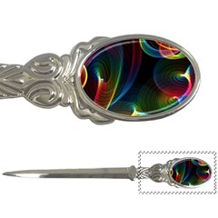 Abstract Rainbow Twirls Letter Openers by Nexatart