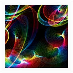 Abstract Rainbow Twirls Medium Glasses Cloth (2-side) by Nexatart