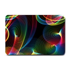 Abstract Rainbow Twirls Small Doormat  by Nexatart