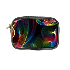 Abstract Rainbow Twirls Coin Purse by Nexatart