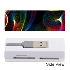 Abstract Rainbow Twirls Memory Card Reader (stick)  by Nexatart