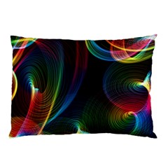 Abstract Rainbow Twirls Pillow Case (two Sides) by Nexatart