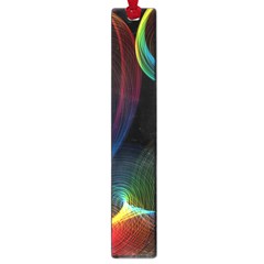 Abstract Rainbow Twirls Large Book Marks by Nexatart