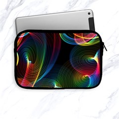 Abstract Rainbow Twirls Apple Ipad Mini Zipper Cases