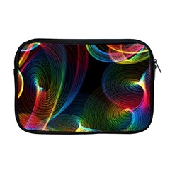 Abstract Rainbow Twirls Apple Macbook Pro 17  Zipper Case