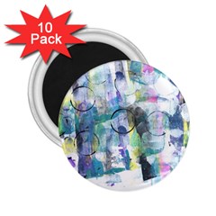 Background Color Circle Pattern 2 25  Magnets (10 Pack)  by Nexatart