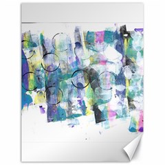 Background Color Circle Pattern Canvas 18  X 24  